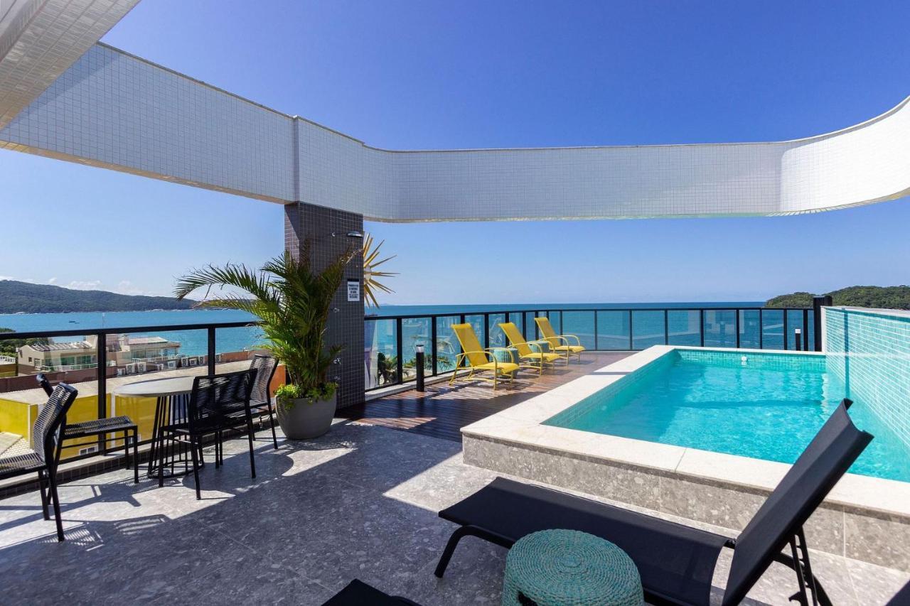 Aion Suites 205 - Lindo Apartamento Com Vista Para O Mar, A 60M Da Praia De Bombinhas, Com Piscina E Academia No Rooftop. Buitenkant foto